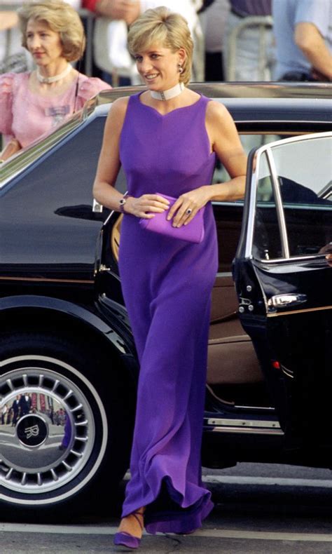 abiti versace lady diana|diana purple versace suit.